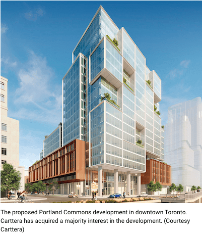 530 Front St. W. in Toronto – majority stake is bought by Carttera