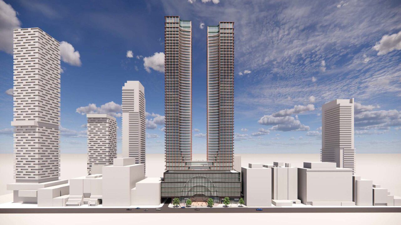 49372-148360 Madison Group’s Submitted Plans for a Two-Tower Mixed-Use Development on Eglinton East