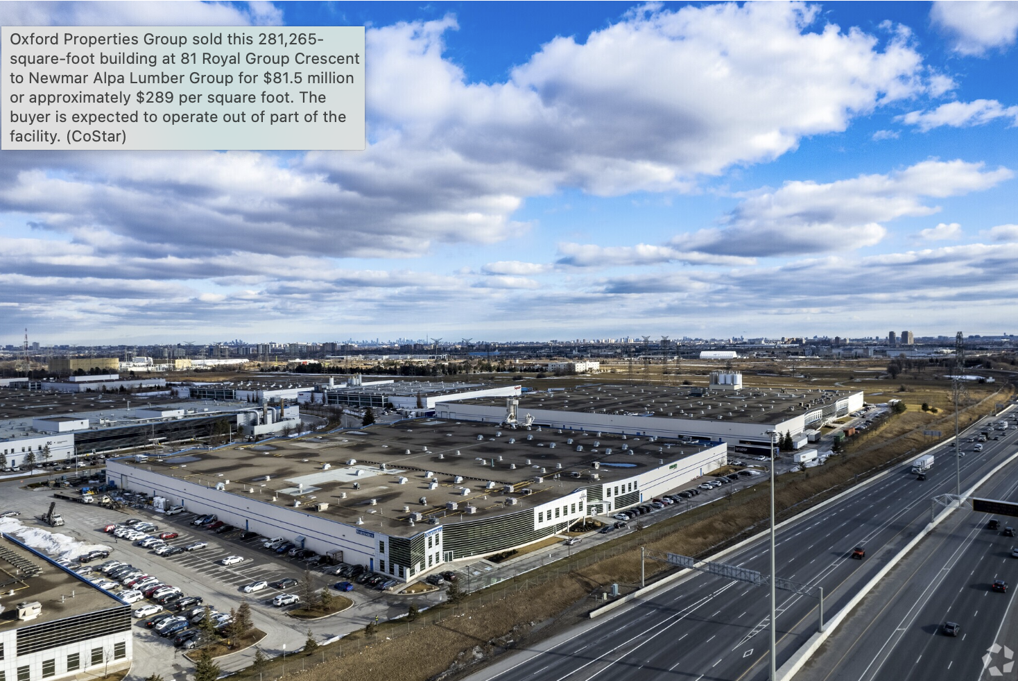 Знімок екрана 2023-11-09 о 21.28.23 Construction Supplier Buys Facility in the Vaughn Industrial Park